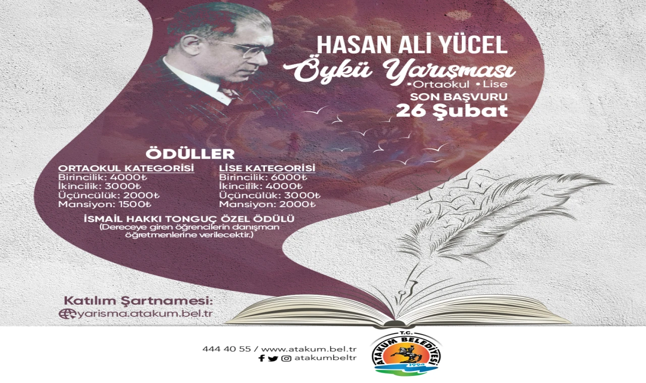 Hasan Ali Yücel Öykü Yarışması için başvurular başladı