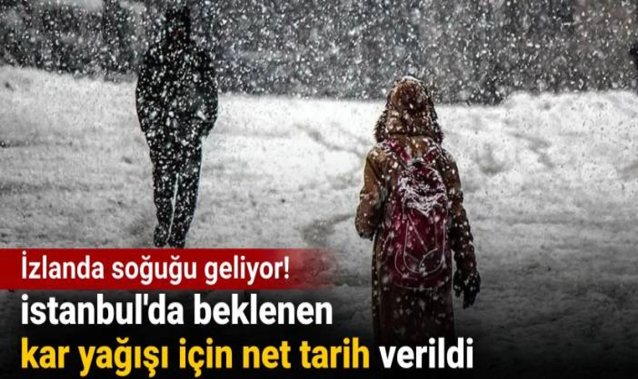 İstanbul'da beklenen kar yağışı için tarih verildi